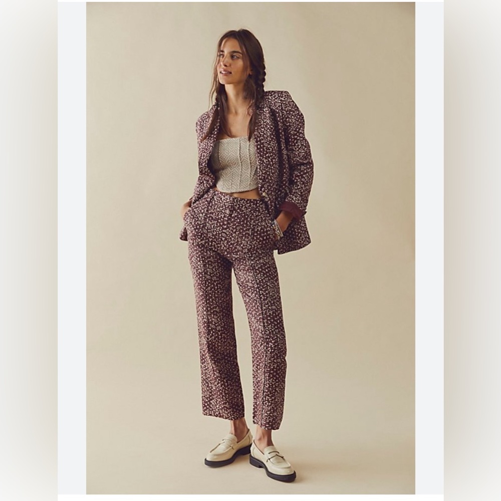 NWT Free People Maggie Linen Suit